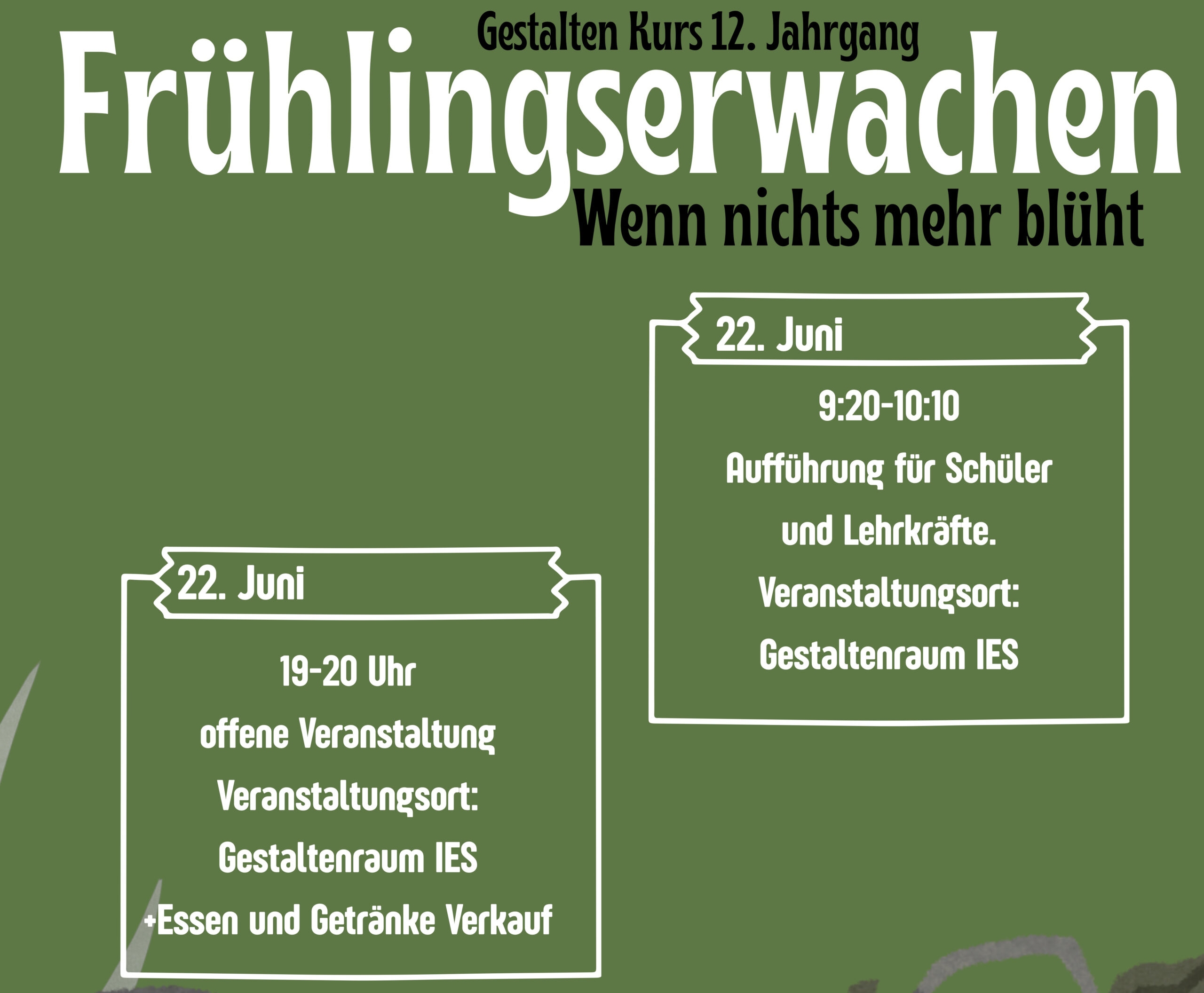 Einladung zur Aufführung am 22. Juni 2026